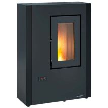 Extraflame – Poêle À Granulés Étanche Ventilé 7 Kw – Design Slim Pour Espaces Étroits – Évacuation Des Fumées Arrière/supérieure/latérale – Rendement 