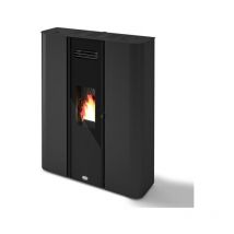 Eva Calor - Poêle à granulés étanche slim canalisable Diletta 9.2 kW Noir