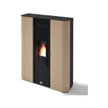 Eva Calor - Poêle à granulés étanche slim canalisable Diletta 9.2 kW Champagne