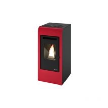 Poêle à granules Eva Calor Rita Plus 8 kW Rouge