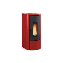 Poêle à granulés hydro étanche débrayable - EXTRAFLAME Rosanna Idro 15.5 kW Bordeaux