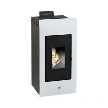 Poêle à granules zara 9 Etanche - Blanc