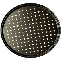 Poêle à Pizza Punch Acier Au Carbone Plat Four Perforé Multi-Usages Plaque à Pizzac Anti-adhérent Plaques à Pizza Utilisée pour Pâtisserie, La Pizza,