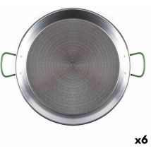 Belseher - Poêle à paella acier poli acier 42,5 x 32 x 3,5 cm (6 pièces)