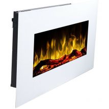Poêle électrique albion 42, 110x49x14cm Blanc