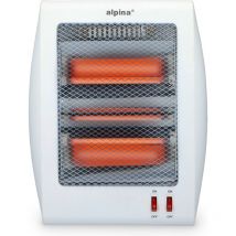 Alpina - Chauffage électrique Radiateur radiant 2 réglages 400 et 800 watts Protection anti-inclinaison Portable