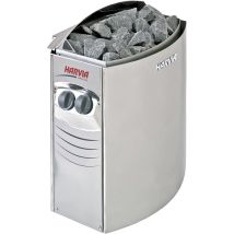 Poolstar – Poêle de sauna électrique Harvia VEGA 6kW – Acier inoxydable, 5-8 m³, 48x31x54 cm