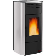 Nordica Extraflame Raffaella Idro Poêle à Granulés 19 Kw Argent Mod.1280306