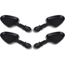 Jalleria - Poêles à raclette antiadhésives Ensemble de 1 à 12 pièces Mini triangle à raclette Livré avec Accessoire d'aide ergonomique et facile à