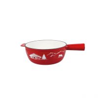 Table&cook - poêlon à fondue 24 cm rouge - montagne table et cook 1234239