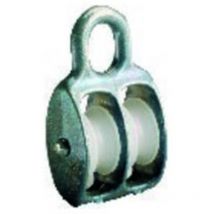 Pösamo Blockrolle doppelt galZn für Seil-Ø b. 8,0mm