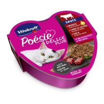 Vitakraft Bocconcini In Umido Poesie Delice Plus 85 G Al Manzo E Olio Di Salmone Okx