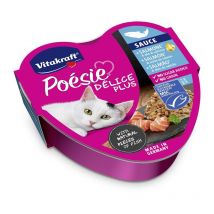 Bocconcini in umido poesie delice plus 85 g salmone e olio di salmone del pacifico okx - Vitakraft