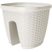 Pot Balustrade Casa Mesh 30 - Blanc - 30x30cm