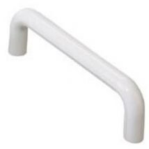Poignée nylon - Section : - - Hauteur : 31 mm - Entraxe : 96 mm - Décor : Blanc - Diamètre : - - Longueur : 106 mm - ARMOTEC