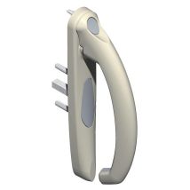 La Croisee Ds - Garniture de porte fenêtre coulissante complète type Séduction 20° pour crémone carré 7 mm profil 35 à 52 mm gris droite - la croisée