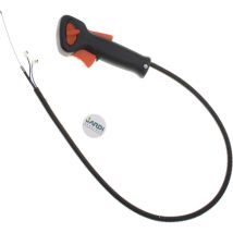 Poignée de gaz avec câble compatible Stihl FS80, FS85 et KM85
