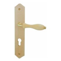 Poignée de porte d'intérieur en bois rustique – Hauteur 245 mm – Largeur 45 mm – Entraxe 195 mm – DT 2000