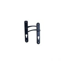 Poignée de porte intérieure lisea gris ral 7016 trou cylindre