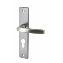 Dt 2000 - Poignée de porte zamak satinée biarritz clé i - cylindre - DT2000