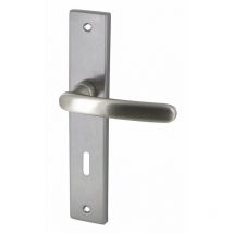 Dt 2000 - Poignée de porte zamak satinée biarritz clé l - DT2000