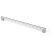 Poignée en aluminium avec finition anodisée mate, dimensions: 458x16x30mm et inserts: 448mm - talla