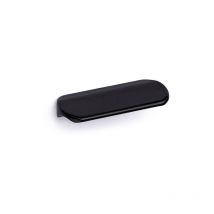 Poignée en aluminium avec finition noire, dimensions: 56x8x20mm et inserts: 32mm - talla