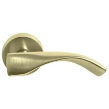 Valli&valli - Poignée paire de béquilles sur rosaces laiton satiné K1119BB-ORSAT