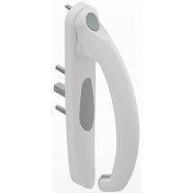 Poignée 20° intérieur 5530-1 Blanc CROISEE DS - Fut centre gauche prof.28 à 38 mm - DS5530-G036