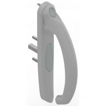 Poignée 20° intérieur 5531 La Croisee Ds Profil 35 à 53mm - Gris inox claro - Droite - DS5531-D870