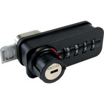 Poignée à code Dial Lock 59 - modèle avec fermeture à pêne - main gauche - pour porte bois ou acier - LEHMANN