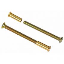 Dt 2000 - Visserie laitonné patiné 2 vis + 2 douilles 70