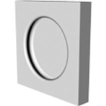 Poignée autocollante - Hauteur : - - Entraxe : - - Décor : Inox - Diamètre : - - Longueur : - - Dimensions : 60 x 60 mm - Matériau : Inox Fosun