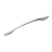 Poignée chromée pour meuble Enzo 160, Finition chromée, Entraxe 224 mm