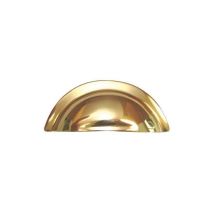 Poignée Coquille Épaisse Laiton - Décor : Poli - Entraxe : 64 Mm - Hauteur : 40 Mm - Longueur : 96 Mm - Profondeur : 18 Mm - Dubois