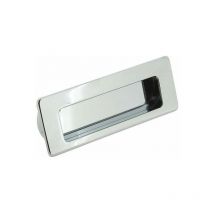 Poignée cuvette conak - Décor : Nickelé brossé - Encastrement : 139 x 40 mm - Largeur : 50 mm - Longueur : 145 mm - verges