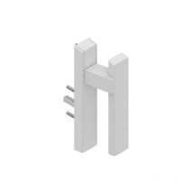 Poignée de fenêtre sabba carré de 31 Blanc 9010 173 mm Droite Blanc 9010