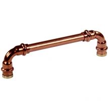Poignée de meuble cuivre Vintage-Rétro - Entraxe 330 mm - Ø12 mm Arcanaute