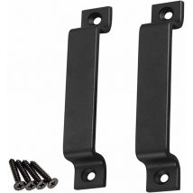 Poignée de Poignée de Porte de Grange,2pcs poignées de porte de grange pour porte en bois, pour portail/abris de jardin, Cuisine Armoire Porte