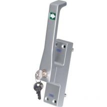 Fuhr - Poignée de porte 970Z din droite anodisé blanc 50 mm tige ronde 10 mm