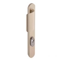 Vachette - Poignée de porte blindée étroite Secumax Palière Champagne