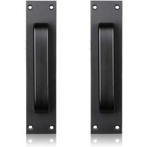 Poignée de porte coulissante noire pour cuisine/mobilier/armoire/armoire/poignée de tiroir pour foulards de porte de grange Forehill