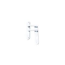 Poignée de porte Elona Blanche Cylindre – Aluminium époxy blanc – Entraxe 195 mm – Poignée d'intérieur
