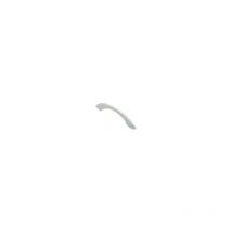 Poignée de meuble plastique blanc entraxe 64 mm, moderne
