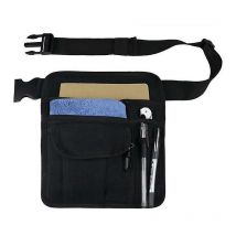 KZQ - Tablier de serveur de restaurant pour serveur, serveuse - ceinture utilitaire sac banane organiseur de poche pour livre d'or, tablette, argent,