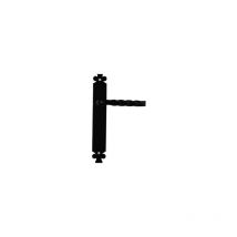 Poignée de porte Lys noir Sans trou