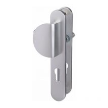 Poignée de porte palière - New camelia sup - Eurowale - Gris argent - Clé I - 195 mm