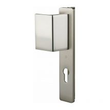Hoppe Et Cie - Poignée de porte palière - Zürich Beige ivoire - Clé i - 195 mm