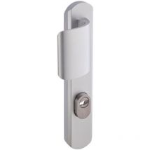 Vachette - Poignée de porte d'entrée blindée - Secumax Up Gris argent - Clé i - 170 mm à 216 mm