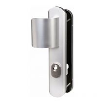 Vachette - Poignée de porte palière blindée - Secumax Up Gris argent - Clé i - 170 mm à 216 mm